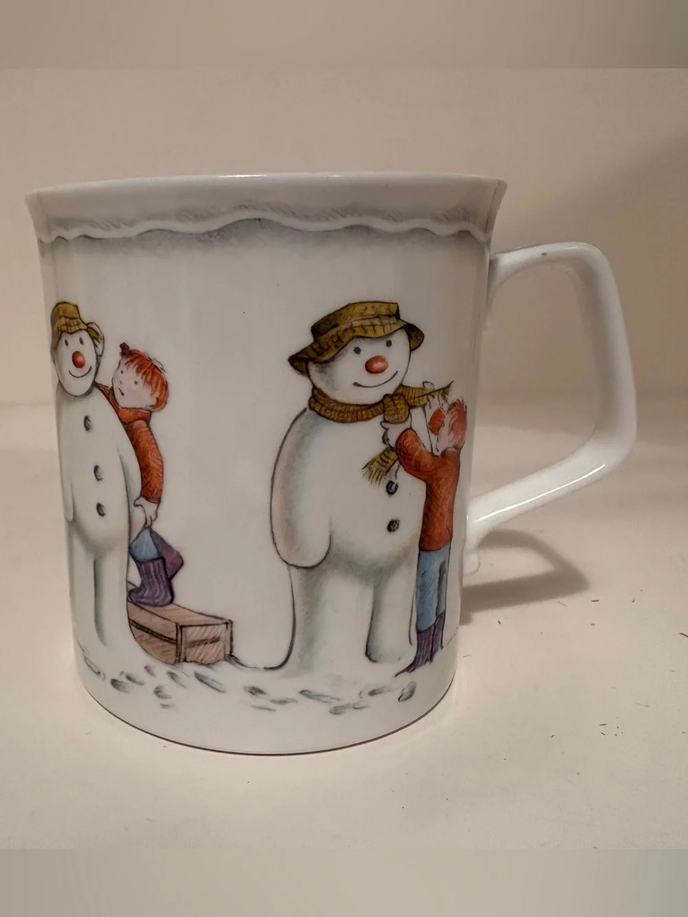 Vintage 1985 Raymond Briggs Royal Doulton “Building the Snowman” Mug